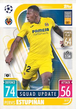 Pervis Estupinan Villarreal 2021/22 Topps Match Attax ChL Extra Squad Update #SU21