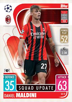Daniel Maldini A.C. Milan 2021/22 Topps Match Attax ChL Extra Squad Update #SU27