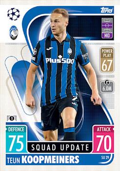 Teun Koopmeiners Atalanta BC 2021/22 Topps Match Attax ChL Extra Squad Update #SU29