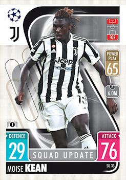 Moise Kean Juventus FC 2021/22 Topps Match Attax ChL Extra Squad Update #SU33