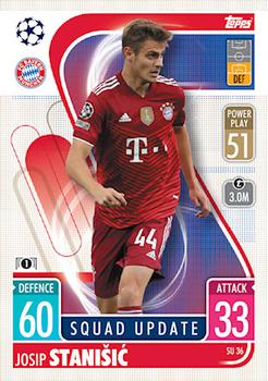 Josip Stanisic Bayern Munchen 2021/22 Topps Match Attax ChL Extra Squad Update #SU36