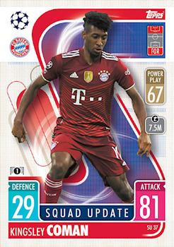 Kingsley Coman Bayern Munchen 2021/22 Topps Match Attax ChL Extra Squad Update #SU37