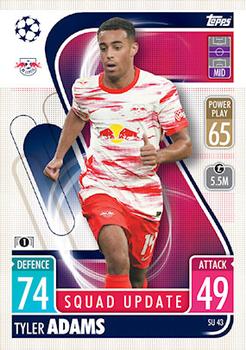 Tyler Adams RB Leipzig 2021/22 Topps Match Attax ChL Extra Squad Update #SU43