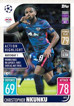 Christopher Nkunku RB Leipzig 2021/22 Topps Match Attax ChL Extra Action Highlight #AH03