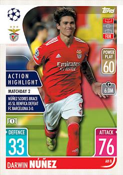 Darwin Nunez SL Benfica 2021/22 Topps Match Attax ChL Extra Action Highlight #AH08