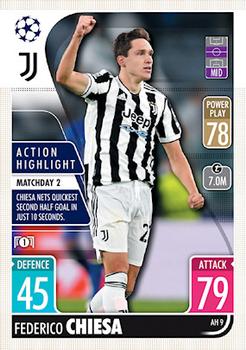 Federico Chiesa Juventus FC 2021/22 Topps Match Attax ChL Extra Action Highlight #AH09