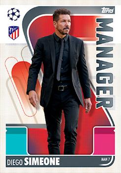 Diego Simeone Atletico Madrid 2021/22 Topps Match Attax ChL Extra Manager #MAN07