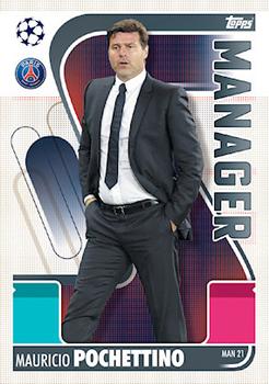 Mauricio Pochettino Paris Saint-Germain 2021/22 Topps Match Attax ChL Extra Manager #MAN21