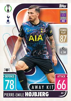 Pierre-Emile Hojbjerg Tottenham Hotspur 2021/22 Topps Match Attax ChL Extra Away Kit #AK07