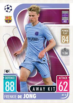 Frenkie De Jong FC Barcelona 2021/22 Topps Match Attax ChL Extra Away Kit #AK10