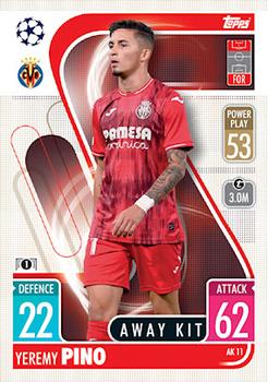 Jeremy Pino Villarreal 2021/22 Topps Match Attax ChL Extra Away Kit #AK11