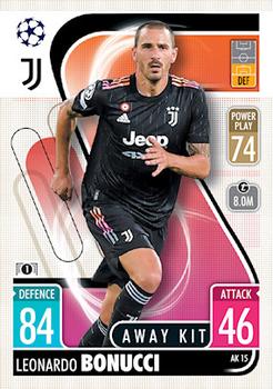 Leonardo Bonucci Juventus FC 2021/22 Topps Match Attax ChL Extra Away Kit #AK15