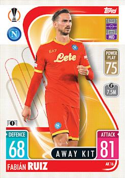 Fabian Ruiz SSC Napoli 2021/22 Topps Match Attax ChL Extra Away Kit #AK16