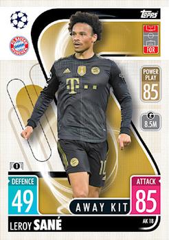 Leroy Sane Bayern Munchen 2021/22 Topps Match Attax ChL Extra Away Kit #AK18