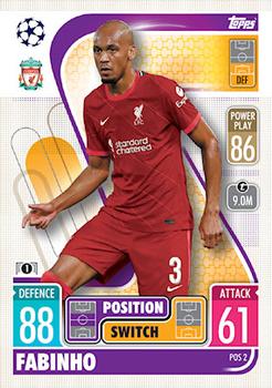 Fabinho Liverpool 2021/22 Topps Match Attax ChL Extra Position Switch #POS2