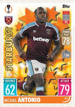 Michail Antonio West Ham United 2021/22 Topps Match Attax ChL Extra Starburst #SB06