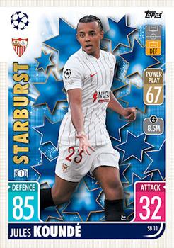 Jules Kounde Sevilla FC 2021/22 Topps Match Attax ChL Extra Starburst #SB11