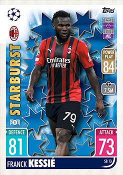 Franck Kessie A.C. Milan 2021/22 Topps Match Attax ChL Extra Starburst #SB13