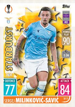 Sergej Milinkovic-Savic SSC Napoli 2021/22 Topps Match Attax ChL Extra Starburst #SB15