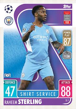 Raheem Sterling Manchester City 2021/22 Topps Match Attax ChL Extra Shirt Service #SS01