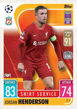 Jordan Henderson Liverpool 2021/22 Topps Match Attax ChL Extra Shirt Service #SS03