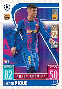 Gerard Pique FC Barcelona 2021/22 Topps Match Attax ChL Extra Shirt Service #SS10