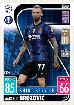 Marcelo Brozovic Internazionale Milano 2021/22 Topps Match Attax ChL Extra Shirt Service #SS13