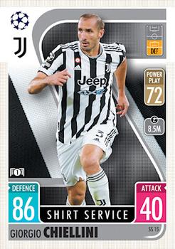 Giorgio Chiellini Juventus FC 2021/22 Topps Match Attax ChL Extra Shirt Service #SS15