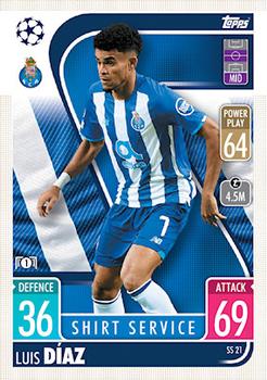 Luis Diaz FC Porto 2021/22 Topps Match Attax ChL Extra Shirt Service #SS21