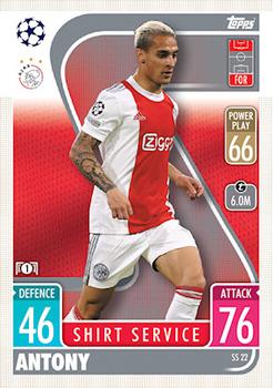 Antony AFC Ajax 2021/22 Topps Match Attax ChL Extra Shirt Service #SS22