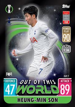 Heung-Min Son Tottenham Hotspur 2021/22 Topps Match Attax ChL Extra Out of this World #OUT07