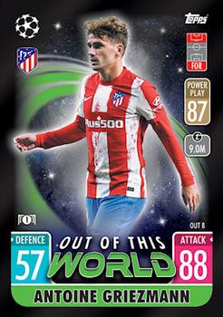 Antoine Griezmann Atletico Madrid 2021/22 Topps Match Attax ChL Extra Out of this World #OUT08