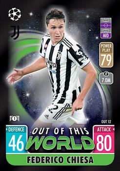 Federico Chiesa Juventus FC 2021/22 Topps Match Attax ChL Extra Out of this World #OUT12