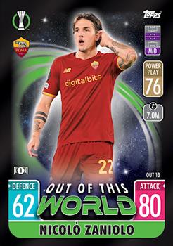 Nicolo Zaniolo AS Roma 2021/22 Topps Match Attax ChL Extra Out of this World #OUT13