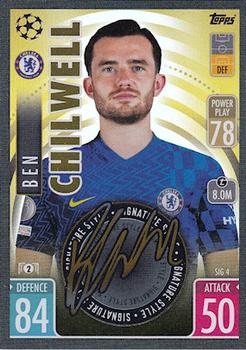 Ben Chilwell Chelsea 2021/22 Topps Match Attax ChL Extra Signature Style #SIG04