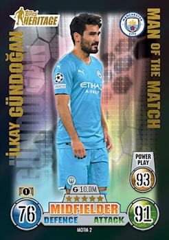 Ilkay Gundogan Manchester City 2021/22 Topps Match Attax ChL Extra Topps Heritage Man of the Match #MOTM02