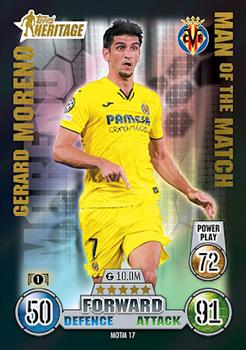 Gerard Moreno Villarreal 2021/22 Topps Match Attax ChL Extra Topps Heritage Man of the Match #MOTM17
