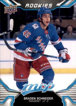 Braden Schneider New York Rangers Upper Deck MVP 2022/23 Rookie #232