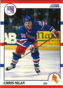 Chris Nilan New York Rangers Score 1990/91 American #311