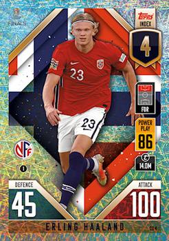 Erling Haaland Norway Topps Match Attax 101 Road to UEFA Nations League Finals 2022 Countdown #CD04