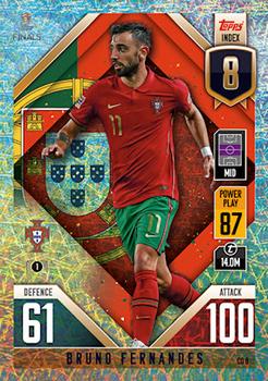 Bruno Fernandes Portugal Topps Match Attax 101 Road to UEFA Nations League Finals 2022 Countdown #CD08