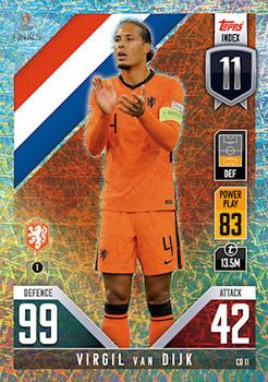 Virgil van Dijk Netherlands Topps Match Attax 101 Road to UEFA Nations League Finals 2022 Countdown #CD11