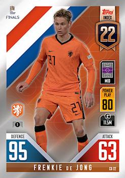 Frenkie de Jong Netherlands Topps Match Attax 101 Road to UEFA Nations League Finals 2022 Countdown #CD22