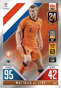 Matthijs de Ligt Netherlands Topps Match Attax 101 Road to UEFA Nations League Finals 2022 Countdown #CD24