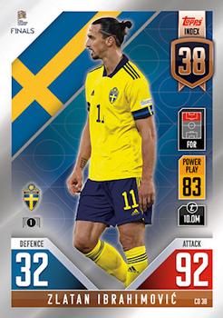 Zlatan Ibrahimovic Sweden Topps Match Attax 101 Road to UEFA Nations League Finals 2022 Countdown #CD38