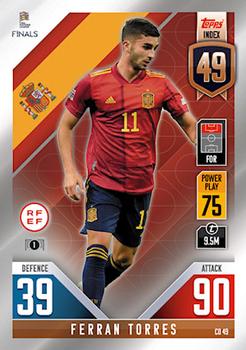 Ferran Torres Spain Topps Match Attax 101 Road to UEFA Nations League Finals 2022 Countdown #CD49