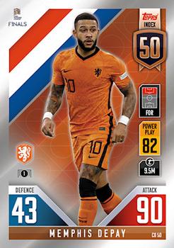 Memphis Depay Netherlands Topps Match Attax 101 Road to UEFA Nations League Finals 2022 Countdown #CD50