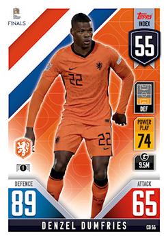 Denzel Dumfries Netherlands Topps Match Attax 101 Road to UEFA Nations League Finals 2022 Countdown #CD55