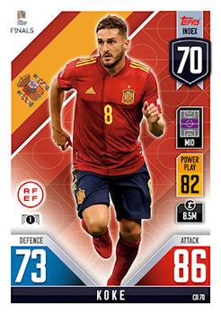 Koke Spain Topps Match Attax 101 Road to UEFA Nations League Finals 2022 Countdown #CD70
