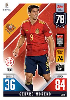 Gerard Moreno Spain Topps Match Attax 101 Road to UEFA Nations League Finals 2022 Countdown #CD78